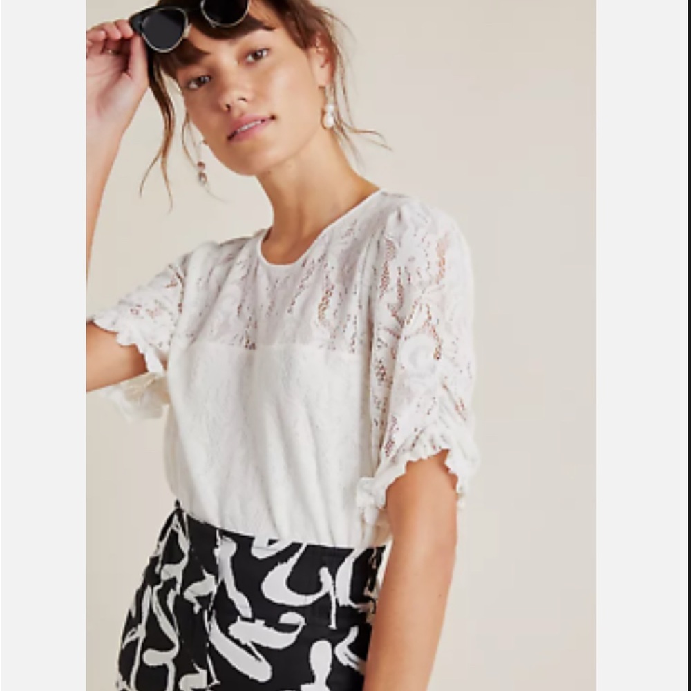 Anthropologie Parvati Lace top size M